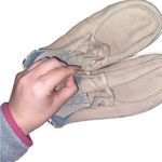 Hey Dude  Wendy Snake Linen Coffee Slip On Loafer Comfort Shoes Women’s size 7 Photo 3