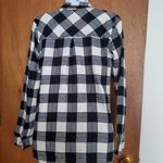 Maurice's Black and white Buffalo plaid button up Photo 2