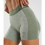 Gymshark Women’s Green Flex Shorts Compression Stretch Seamless Athletic XS Photo 2