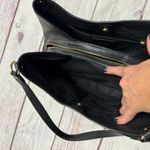 Coach  Kristy Shoulder Bag Pebbled Leather Black Gold Accents Photo 9