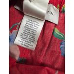 Susan Bristol  Skirt Red Tropical Floral XL Cottage Core Midcalf Cotton NWT Photo 6