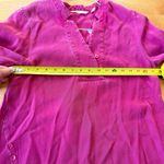 Soft Surroundings  Tunic Size XS  Pink  Magenta V-Neck Blouse Top Shirt Photo 5