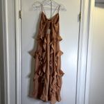 Free People  So Breathless ruffle long top size XS Tuscany pink New Photo 7