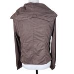 Mystree NWT Faux Suede Soft Moto Jacket Women’s Size Small Neutral Brown Photo 1
