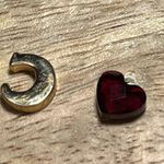Origami Owl  Gold Initial Letter Crystal “C” Charm & Red Crystal Heart Charm Photo 8