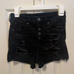 American Eagle Black Ripped Shorts Photo 0
