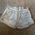 Light Blue Distressed Aero Mom Shorts Size 4 Photo 3