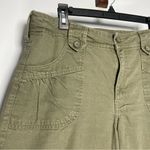 Y2K Cargo Short Knee Length Vtg 90s Capri Bermuda Baggy Streetwear Grunge Skater Green Size 16 Photo 2