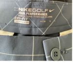 Nike Golf Tour Performance Dri-Fit Plaid Pants Women's 33x30 Gray Photo 1