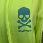 SoulCycle  Neon Green Hamptons Skull‎ Logo Hoodie Photo 1