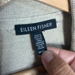Eileen Fisher Women’s Wool Open Front Oatmeal Sweater Blazer Size Medium Photo 2