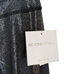 Beyond Yoga NWT Shimmer Essential Long Legging Black/Silver Foil Size M Medium Photo 4