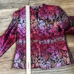 Kasper  Blazer & Shell Set 2 BLAZER / TOP Women's Size 12 Textured PINK/BLACK Photo 11