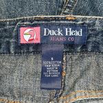 Duck head  JEANS CO sz 5 juniors denim skirt frayed edges pockets removable belt Photo 8