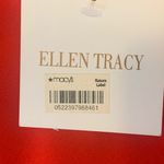 Ellen Tracy  NWT Skirt 12 Vibrant Tomato Paste Red Pencil Back Zip Mini Classic Photo 2