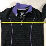 PINK - Victoria's Secret Pink 1/4 Zip Yoga Jacket Black / Purple S Photo 4