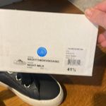 NEW NWB AGL Women’s Navy Leather Perforated Platform Sneakers 41.5 🥰 Blue Size 10.5 Photo 4