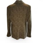 Elie Tahari Elie.  Viscose Brown Black Houndstooth Fitted Blazer size 10 Photo 2