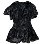Free People ManukaBurnout Velvet Mini Women’s BlackDress Whimsigoth FairyBoho XS Photo 3