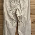 Pilcro  Anthropologie Size 29 (8) Pleated High Rise Wide Leg White Jeans Photo 7