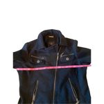 Faux Fur size medium biker | zipper jacket | zipper bomber jacket | market jacke Black Photo 4