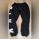 PINK - Victoria's Secret  Black and White Joggers sweatpants Photo 1