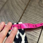 Ann Taylor  like new linen/cotton blend skirt blackk and white/cream print Photo 5