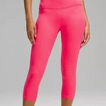 Lululemon Athletica hot pink Capri leggings size 8 workout leggings ankle pants Photo 8