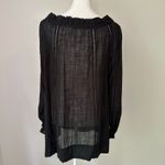 Sundance  black long sleeve lightweight swim cover up size S Photo 3