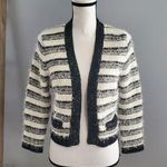 Calvin Klein Women's Striped Shag Open Cardigan size S Photo 0