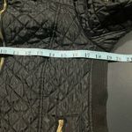 Michael Kors Diamond Quilted Jacket Hidden Hood Gold Detail Logo Classic Photo 8