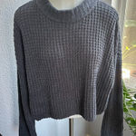 Love Tree Cropped Waffle Knit Sweater - Medium Photo 0