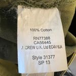 J.Crew  Chino Pants Olive Green 100% Cotton Women's Size 00 Photo 4
