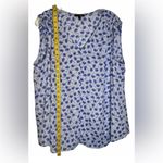PaperMoon  Blue Floral Tank‎ Top Flowy Lightweight 2XL NWOT Plus Size Photo 2