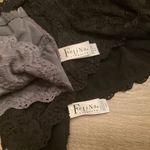 Lace Bralette set: blk + gray (2)unworn Black Size XL Photo 5