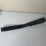 CRUMRINE Western Etched Design Heavy Silver Plated Belt Buckle Black Cowhide Photo 3