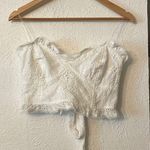 DO+BE Elegant White Lace Women’s Crop Top Size Medium Photo 0