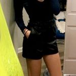 Shinestar Blue Velvet Keyhole Longsleeve Bodysuit Photo 0