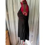 swimsuit swim dress Vintage 1980s one piece black red Size M Photo 5