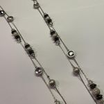 New York And Company NWT $22.95 Silver Tone Multi Strand Costume Jewelry Necklace Photo 3