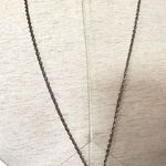 American Eagle  outfitters  long silver tone charm necklace Photo 0