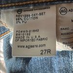 AG Adriano Goldschmied Blue Skinny Jeans with Faded Appearance and Five-Pocket Styling Photo 5