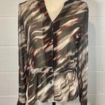 Hinge  Long Sleeve Peplum Blouse Photo 0