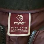 MPG Sport MPG Cropped Maroon Bomber Jacket. Size Small Photo 6