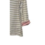 Quacker Factory Women's Top Vintage Pink Sequin Flamingos 3/4 Length Beige Small Photo 1