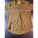 Garnet Hill Garnet‎ Hill Popover Lagenlook Blouse Womens 8 Brown Lyocell Flowy Office Church Photo 6