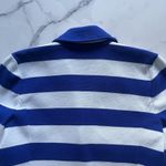 Ralph Lauren  Sweater Blazer Blue White Cotton Sz M preppy old money Nautical Photo 8