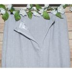 Alfred Dunner Gray  Career Skirt Ladies Size 10 Light Gray Straight Midi Office Photo 5