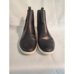 Frye  Melissa Chelsea Black Leather Pull On Sneaker Boot. S40 Photo 1