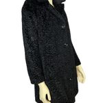 Vintage Persian Jet Black Faux Fur coat by PORTRAIT size PP 0 Photo 4